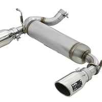 aFe Rebel Series 2.5in 409 SS Axle-Back Exhaust w/Polished Tips 07+ Jeep Wrangler (JK) V6 3.6L/3.8L