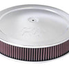 K&N 14in Red Custom Air Cleaner Assembly - 5.125in ID x 14in OD x 2.75in H x 1.25in Drop Base