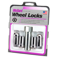 McGard Wheel Lock Nut Set - 4pk. (Tuner / Cone Seat) M14X1.5 / 22mm Hex / 1.648in. Length - Chrome