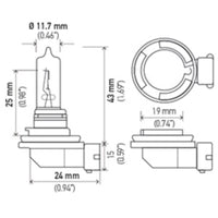 Hella Bulb H9 12V 65W PGJ19-5 T4