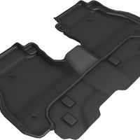 3D MAXpider 2020 Jeep Gladiator Jt Kagu 2nd Row Floormats - Black