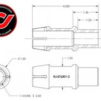 RockJock RockNut Kit Nut and Bung 1in LH Thread