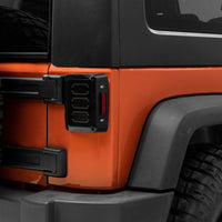 Raxiom 07-18 Jeep Wrangler JK LED Tail Lights- Black Housing (Smoked Lens)