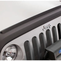 Bushwacker 07-18 Jeep Wrangler (JK) / (JK) Unlimited Trail Armor Hood Guard - Black