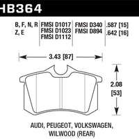 Hawk 98-00 Audi A4 2.8L Avant Rear ER-1 Brake Pads