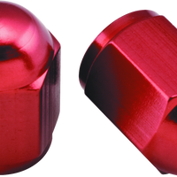 BikeMaster Valve Caps Aluminum (6 Pair) - Red