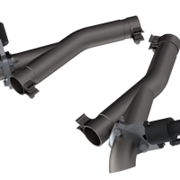 QTP 11-18 Dodge Durango 5.7L 2.5in 304SS Aggressor Cutout Dual Mid Pipes