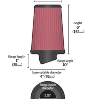 K&N Universal Rubber Filter