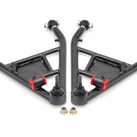 BMR 14-19 Chevrolet Corvette C7 Rear Lower Control Arms For 15in Conversion Kit - Black Hammertone