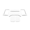 DEI 11-18 Jeep Wrangler JK 4-Door Boom Mat Complete Headliner Kit - 6 Piece - White