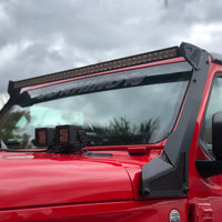 Go Rhino 18-20 Jeep Wrangler JL/JLU/Gladiator JT XE Windshield Light Bar Mount - 50in Single Row