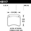 Hawk AP Racing CP3696 Black Race Brake Pads