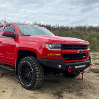 Fishbone Offroad 07-18 Chevrolet Silverado 1500/2500/3500 Double Cab Oval Side Steps -Black Textured