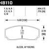 Hawk Performance Alcon/AP Racing 17mm ER-1 Motorsport Brake Pads