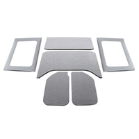 DEI 11-18 Jeep Wrangler JK 4-Door Boom Mat Complete Headliner Kit - 6 Piece - Gray