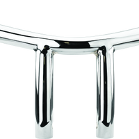 Bikers Choice Honda VTX 7 Inch Radius Chrome 1.5 Inch Fat Bar 100 mm C to C