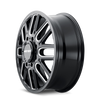 Mayhem 8107D Cogent Dually 22x8.25/8x165.1 BP/115mm Offset/121.3mm Hub Black w/ Milled Spokes Wheel