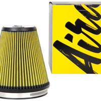 Airaid Universal Air Filter - Cone 6in Flange x 7in Base x 4-3/8in Top x 7in Height - Synthaflow