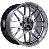 BBS RG-R 18x8.5 5x120 ET13 Diamond Black Wheel -82mm PFS/Clip Required