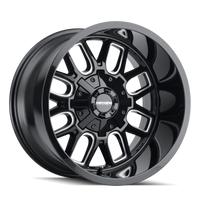 Mayhem 8107 Cogent 20x10 / 6x135 BP / -19mm Offset / 106mm Hub Black w/ Milled Spokes Wheel