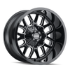 Mayhem 8107 Cogent 20x9 / 8x165.1 BP / 18mm Offset / 130.8mm Hub Black w/ Milled Spokes Wheel