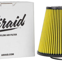 Airaid Universal Air Filter - Cone 6in FLG x 10-3/4x7-3/4in B x 7-1/4x4-3/4in T x 9in H Synthaflow