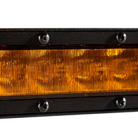 Diode Dynamics 12 In LED Light Bar Single Row Straight - Amber Wide (Pair) Stage Series