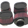 K&N Filter Universal Rubber Filter Oval Tapered 4in Base O/S L x 3.5in Top O/S L x 2.75in H