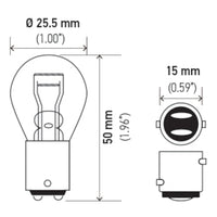 Hella Bulb 1034 12V 23/8W BAY15D S8