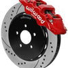 Wilwood AERO6 Front Brake Kit 14.00 Drilled & Slotted 94-04 Ford Mustang Cobra Red w/Lines