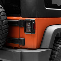 Raxiom 07-18 Jeep Wrangler JK Axial Series Vision LED Tail Lights- Black Housing (Smoked Lens)