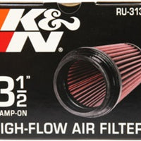 K&N Filter Universal Rubber Filter 3 1/2 inch Flange 4 5/8 inch Base 3 1/2 inch Top 7 inch Height