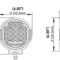 Hella 500 LED Driving Lamp - Single