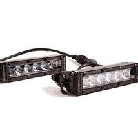 Diode Dynamics 6 In LED Light Bar Single Row Straight SS6 - White Flood Light Bar (Pair)