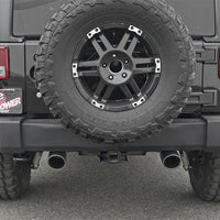 aFe Rebel Series 2.5in 409 SS Axle-Back Exhaust w/ Black Tips 2007+ Jeep Wrangler (JK) V6 3.6L/3.8L