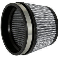 aFe MagnumFLOW Dry S Air Filter 5in. F x 5-3/4in. B x 4-1/2in. T (INV) x 3-1/2in. H