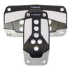 NRG Aluminum Sport Pedal A/T - Black w/Silver Carbon