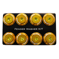 NRG Fender Washer Kit w/Color Matched M8 Bolt Rivets For Plastic (Rose Gold) - Set of 8