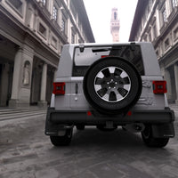 Rally Armor 18-24 Jeep JL Wrangler Black UR Mud Flap w/White Logo