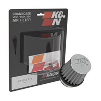 K&N Universal Chrome Filter 1 3/8 inch FLG / 2 1/2 inch Base / 2 inch Top / 2 1/4 inch Height