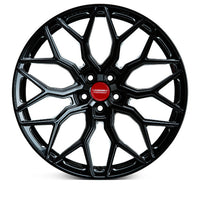 Vossen HF-2 20x9 / 5x120 / ET35 / Flat Face / 66.9 - Gloss Black Wheel