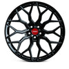 Vossen HF-2 24x10 / 5x130 / ET15 / Deep Face / 84.1 - Gloss Black Wheel