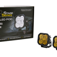 Diode Dynamics SS3 LED Pod Pro - Yellow Driving Standard (Pair)