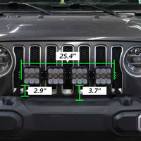 Diode Dynamics Jeep JL SS5 4-Pod CrossLink Grille Lightbar Kit Pro - White Combo