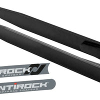 RockJock Antirock Fabricated Steel Sway Bar Arms 21in Long Slight Outward Bend w/ Stickers Pair