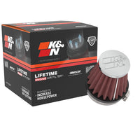 K&N Universal Chrome Filter 2.125 in Flange ID / 3in Base OD / 2in Top OD / 2.75in Height