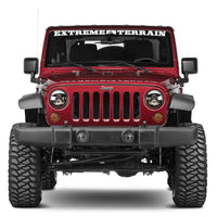 Raxiom 97-18 Jeep Wrangler TJ/JK Axial Series LED Daymaker Headlights- Black Housing (Clear Lens)