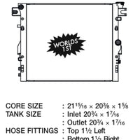 CSF 07-18 Jeep Wrangler (JK) Radiator