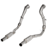 Akrapovic 2020 Audi RS6 Avant (C8) DownPipe (SS) w/Link Pipe Set (Does Not Fit w/L-AU/SS/6)