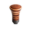 Momo Trofeo Heritage Shift Knob - Tall Wood, Layered Mahogany and Beechwood, Leather Insert Top